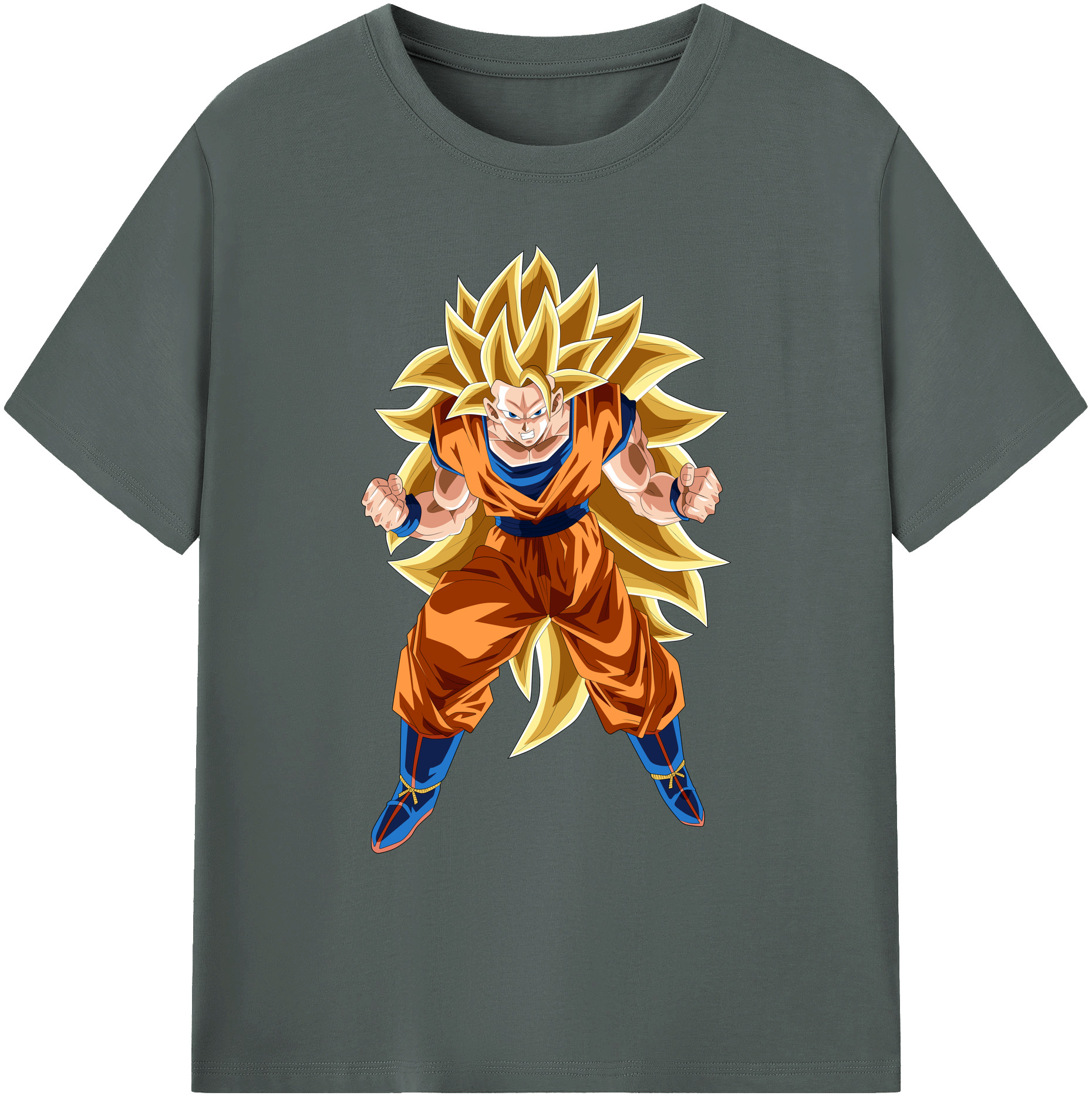 （画像用） ドラゴンボール 孫悟空（そん ごくう）Son Goku カカロット DRAGON BALL Kakarotto 綿100％ メンズ半袖Tシャツ｜肌触りやわらか＆通気性